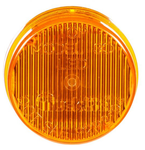 30050Y3 Truck-Lite 30 Series LED Yellow Round 2-Diode Marker Clearance Light Kit, P3, Black PVC Grommet Mount, Fit 'N Forget, Female PL-10, 12V, Bulk