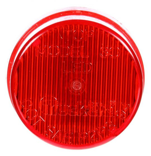 30250R3 Truck-Lite 30 Series LED Red Round 2 Diode Marker Clearance Light, P3 Rated, Fit 'N Forget M/C, 12V, Bulk