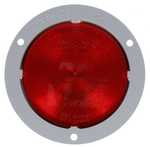 40222R3 Truck-Lite 40 Series Incandescent Red Round Stop Turn Tail Light, Flange Mount, PL-3, 12V
