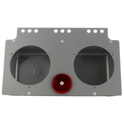 40725 Truck-Lite 40 Series Bracket Mount, 4 inch Diameter Lights, Gray Metal, 9 Screw Bracket Mount