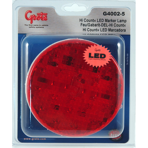 Grote Stop, Turn, Tail Lamp Red 4 Inch High Count LED/Female Pin | G4002-5