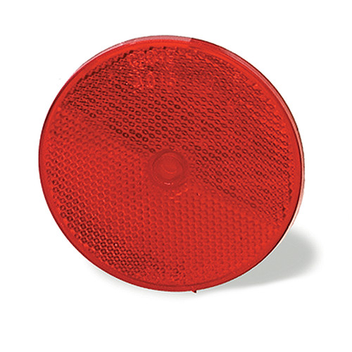 40092-3 Grote Reflector 2.5 Inch Round Red Center Mount