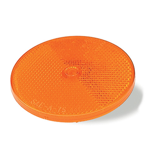 40153-3 Grote Reflector 3-1/4 Inch Round Yellow Solid Center Mount