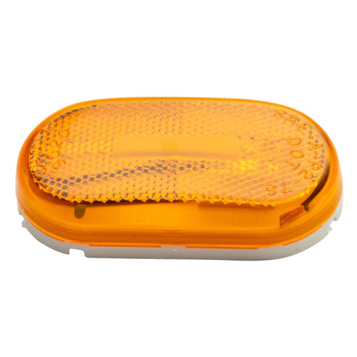 46713-5 Grote Amber Single Bulb Oval Clearance Marker Lamp with Reflector