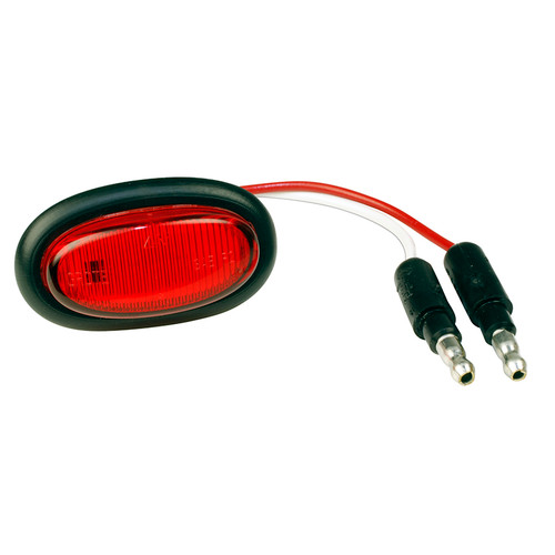 47962-3 Grote Clear/Marker Red LED MicroNova Clearance Marker Light With Grommet