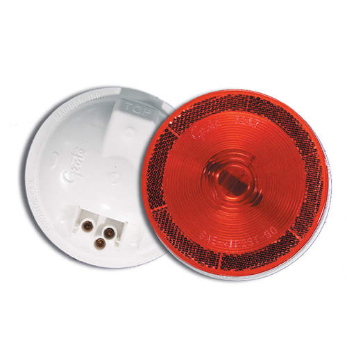 52672-3 Grote Stop Turn Tail Lamp 4 Inch Red Sealed Torsion Mount With Reflector
