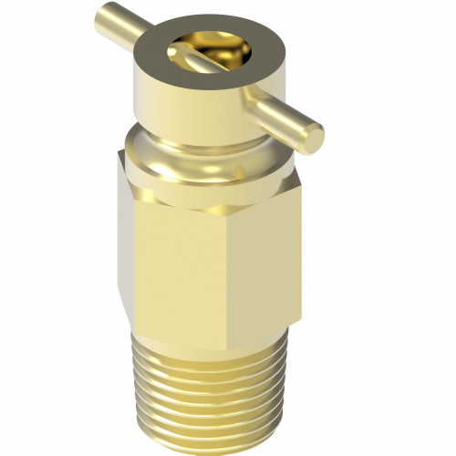 Aeroquip Brass Drain Valve Internal Seat 1/8 MP | 1424A