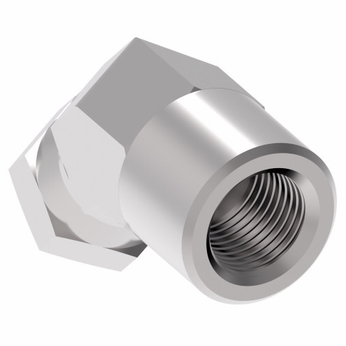 Aeroquip Adapter Elbow 45 Degree Carbon Steel | 2050-20-20S