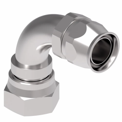 Aeroquip Hose Nipple Assembly Reusable JIC Female Swivel 37 Degree 90 Degree Carbon Steel | 190772-16S