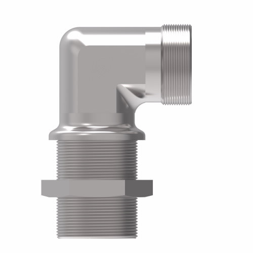 Aeroquip Walpro Bulkhead Tube Connector 90 degree Elbow 42L Light Duty Guardian Seal Carbon Steel | WAL063787