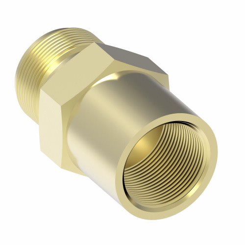 Aeroquip Connector Adapter Brass SAE 45 Straight | 46X6X6