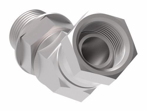 Aeroquip Adapter SAE 37 Elbow 45 Degree Carbon Steel | 2067-8-10S