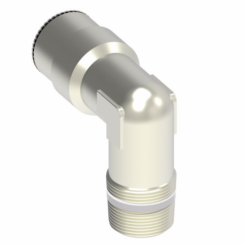 Aeroquip Adapter Brass Push Connect 90 Degree Elbow Male Pipe NPTF | 1169X2X4S