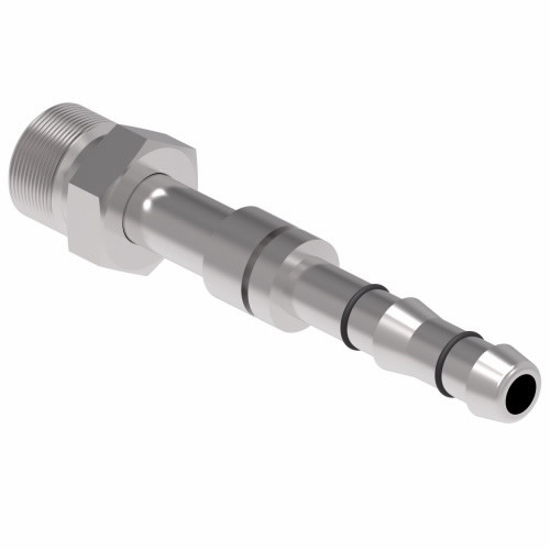 Aeroquip Hose Insert Assembly Male O-Ring Pilot Long Straight Carbon Steel | FJ3026-1012S
