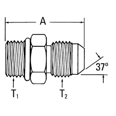 Aeroquip Adapter Straight SAE 37 | 202702-10-4S