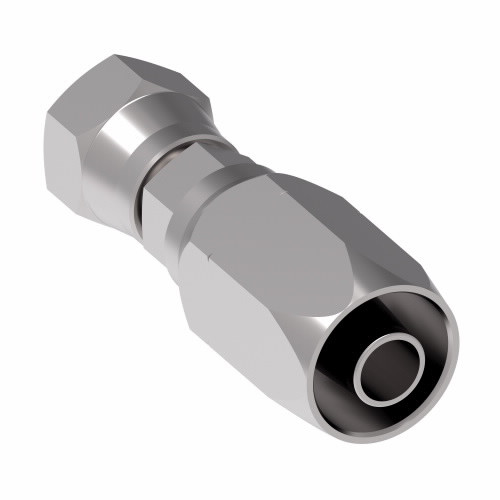 Aeroquip Hose End Reusable R1AT Straight Female SAE 37 Swivel Carbon Steel | 10404N-606
