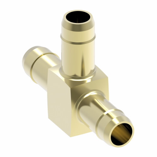 Aeroquip Mini Barb Tee Adapter Brass | 1064X8