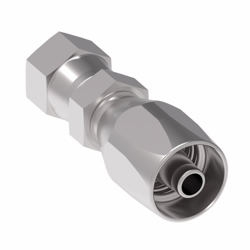 Aeroquip Hose Fitting Reusable R2AT Straight Female 37 Degree Swivel Carbon Steel | 42506N-608