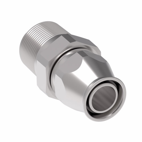 Aeroquip Fitting Reusable Teflon NPTF Male Straight Stainless Steel | 190627-2-4C