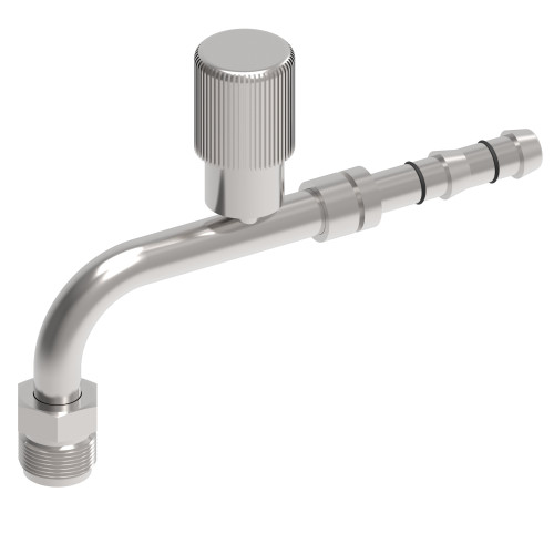 Aeroquip Hose Fitting Crimp 90 Degree Male 37 Degree -10 Carbon Steel Dura-Kote | FJ3135-01-1010S