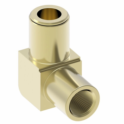 Aeroquip QCAB Adapter Brass 90 degree Female 3/8T x 1/8 FP | 1870X6X2