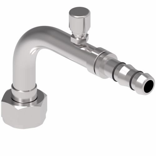 Aeroquip Hose Fitting 90 Degree Rotalock Compressor with Switchport Carbon Steel Crimp | FJ3226-1010S