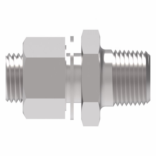 Aeroquip Adapter Straight SAE 37 Male Pipe NPTF Male ORB BSPP | FF4185-0804-2S