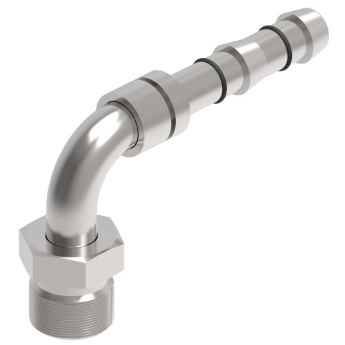 Aeroquip Hose Insert Assembly 90 degree Male O-Ring Pilot Rigid Long -8 | FJ3056-02-0808S