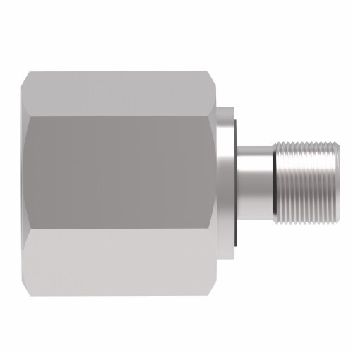 Aeroquip Walpro Reducer Fitting Straight G 1 1/4 x G 1 BSPP Guardian Seal Carbon Steel | WAL606633