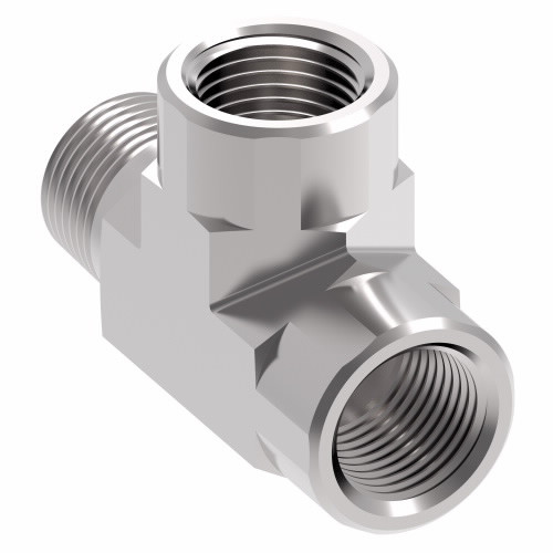 Aeroquip Adapter Tee Carbon Steel | 2092-2-2S