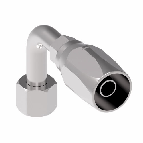 Aeroquip Hose Fitting Reusable R2AT 90 Degree Female 37 Degree Swivel Carbon Steel | 42504N-644