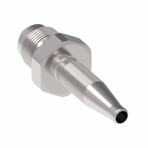 Aeroquip Nipple Reusable 100R5 Straight Male 37 Degree Carbon Steel | 2414-5S