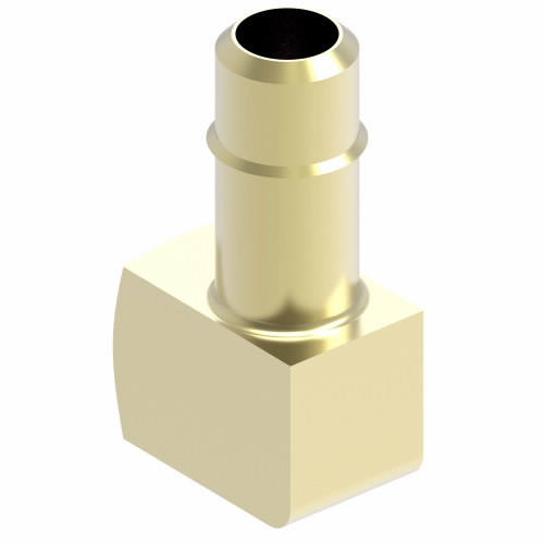 Aeroquip Adapter Mini Barb Brass 90 degree Female NPTF x Tube | 1070X6X2
