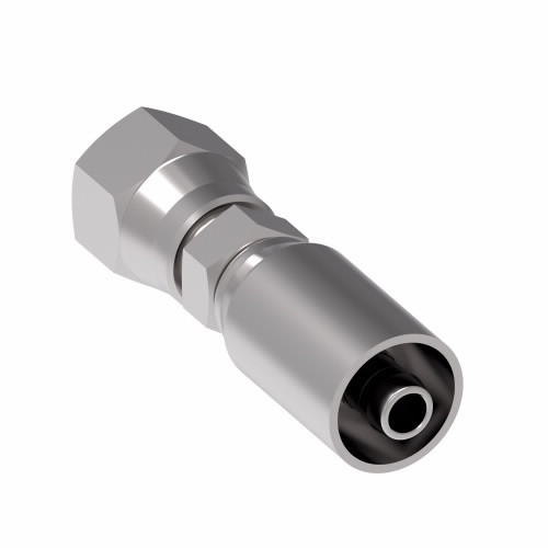 Aeroquip Hose End Permanent Straight Female SAE 37 Swivel | 16E-616