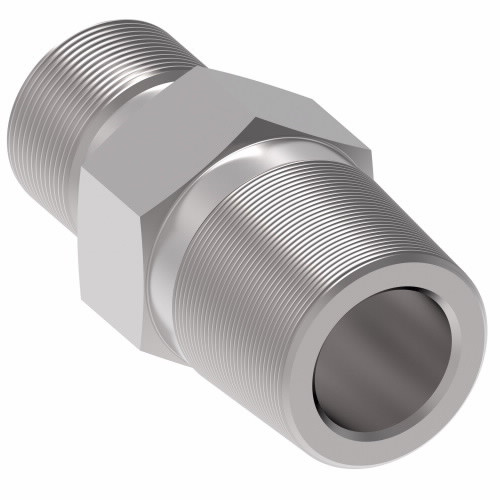 Aeroquip Adapter Flareless Straight Tube x Male NPTF Carbon Steel Dura-Kote | B7205X5X4