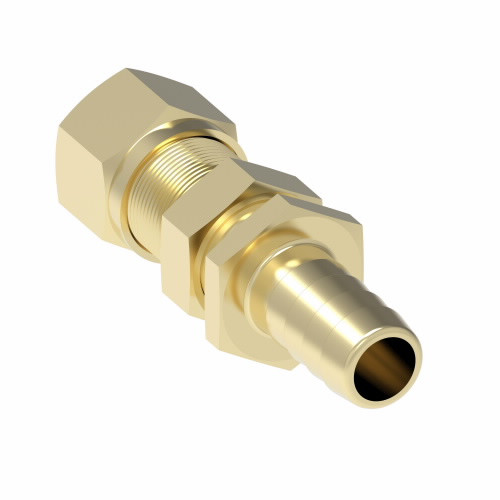 Aeroquip Fitting Permanent Air Brake Brass Bulkhead | 33806P-Y66