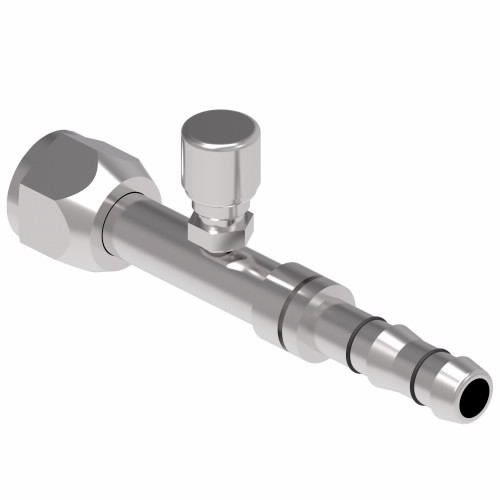 Aeroquip Hose Fitting Straight O-Ring Female Long with Switchport Carbon Steel Crimp | FJ3162-1212S