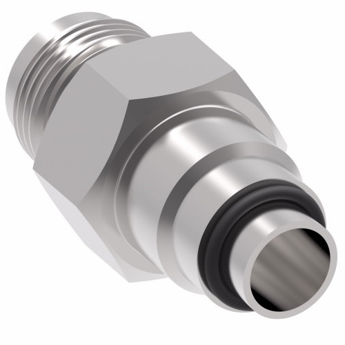 Aeroquip Adapter Straight Male 37 Degree x Male Metric ORB Carbon Steel Dura-Kote | FF4215-0616S