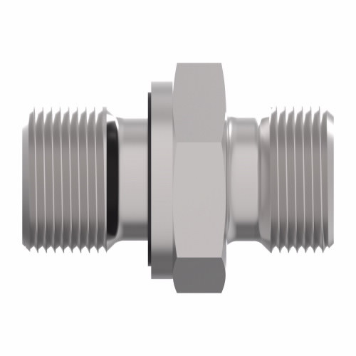 Aeroquip Walpro Male Stud Connector Straight 12L Light Duty x Male ORB 7/8-14 UNF Guardian Seal Carbon Steel | WAL065367