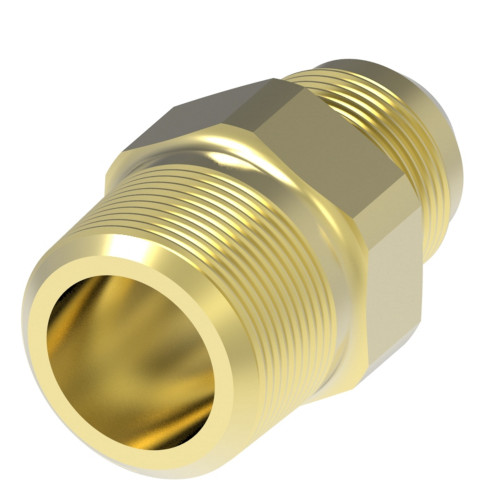 Aeroquip Brass SAE 45 Adapter Straight with Sealant | 48X6X6Z