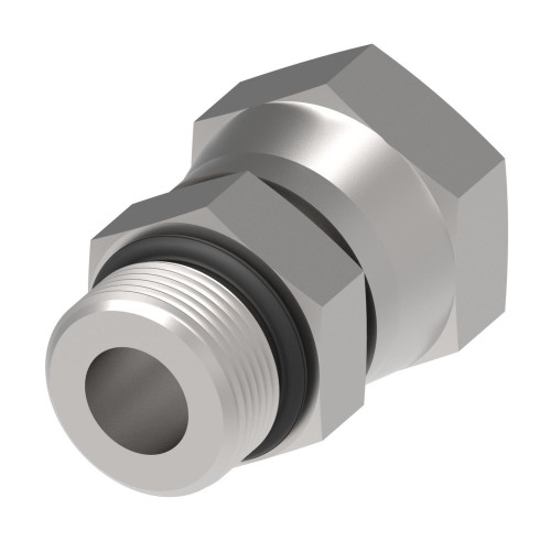 Aeroquip Adapter Straight Female NPSM x Male ORB Carbon Steel Dura-Kote | 2066-8-6S