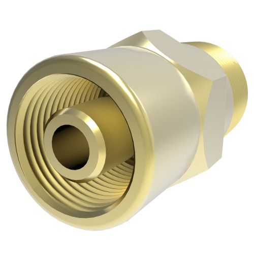 Aeroquip Hose Nipple Assembly Crimp Straight Female Pipe NPTF Brass | 20603H-102