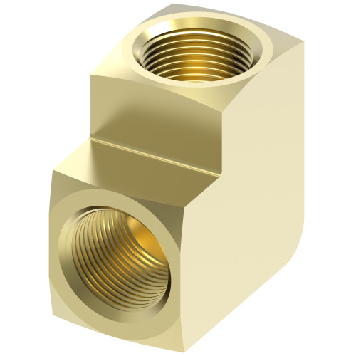 Aeroquip Adapter Brass NPTF/NPTF Elbow 90 Degree | 3500X12-CT