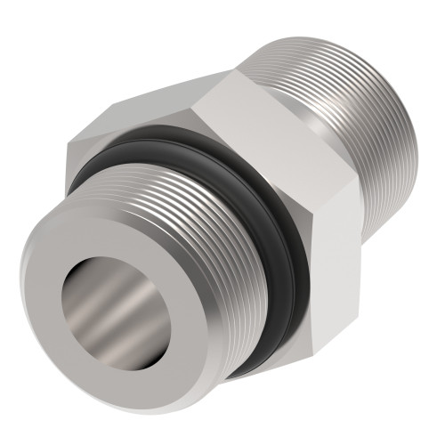 Aeroquip Adapter Straight Male ORB x Male Pipe NPTF Carbon Steel | FF1796-1008S