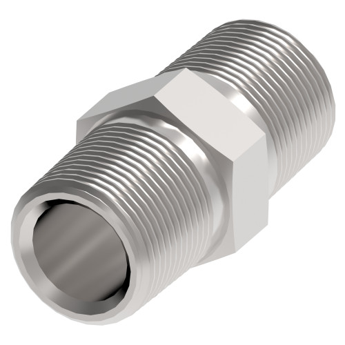 Aeroquip Adapter Straight Male Pipe NPTF Stainless Steel | 259-2083-2-2