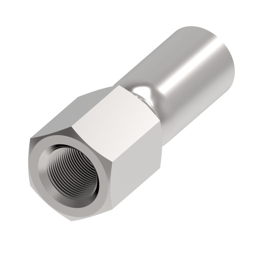 Aeroquip Hose Fitting Steel Swage Female Pipe NPT Straight | 90H08-082000-0
