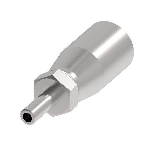 Aeroquip Fitting Permanent R8 Synflex Male Barb Straight Stainless Steel | 90L06-06J000-0