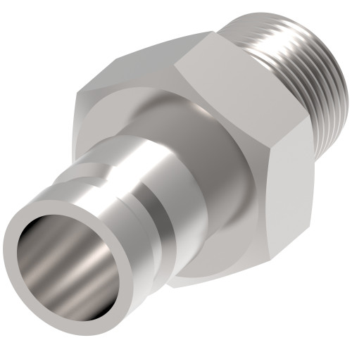 Aeroquip FD90 Series Coupling Male Half Straight 1/4 | FD90-1004-05-04