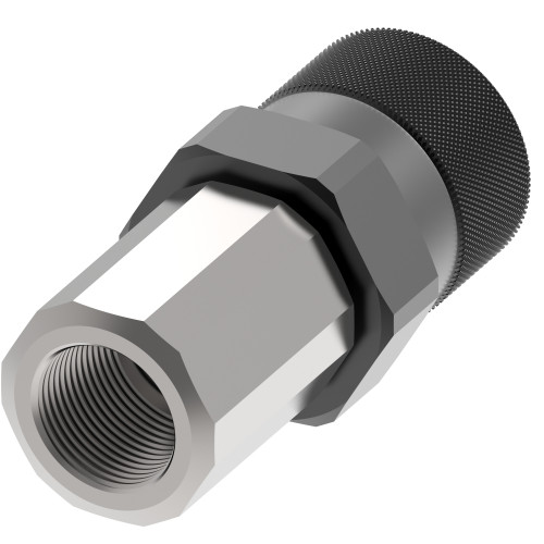 Aeroquip FD96 Series Coupling Female Half Flush Face 1 IN for Hydraulics | FD96-1004-12-16