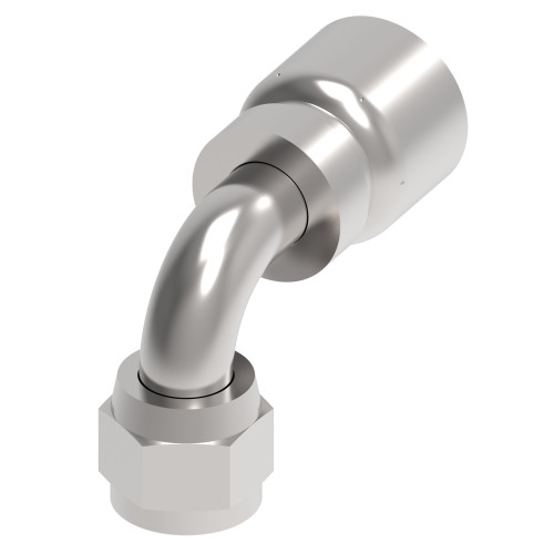 Aeroquip Hose End Crimp 90 Degree Female 37/45 Universal Swivel | FJ3244-0404S